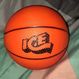 An orange kid’s basketball ball